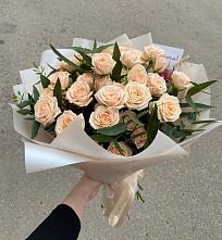 Букет Кремовые розы Латте в Костерево