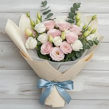 Букет цветов из:  Лизиантусы в Костерево