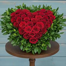 Цветочная композиция из Розы в виде сердца #REPLACE_PRED# Костерево