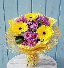 Букет цветов из:  Хризантемы и Герберы в Костерево