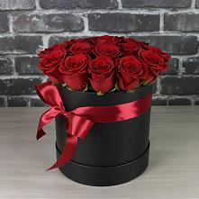 Цветочная композиция из Розы в шляпной коробке в Костерево