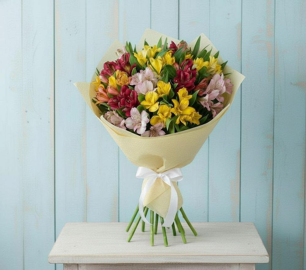 Букет цветов из: Альстромерии в Костерево