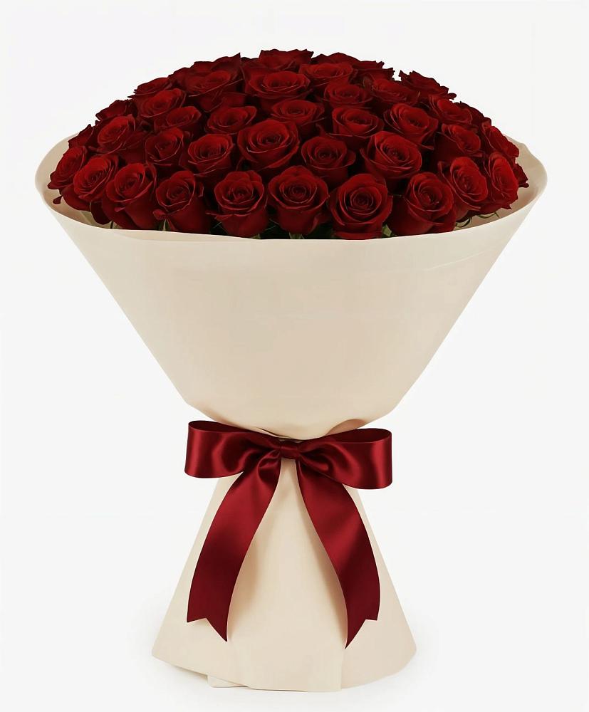 Букет 101 Бордовая роза Блэк Бакарра в Костерево