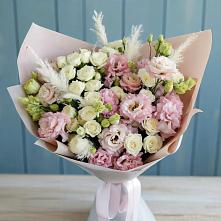 Букет цветов из:  Альстромерии и Розы в Костерево