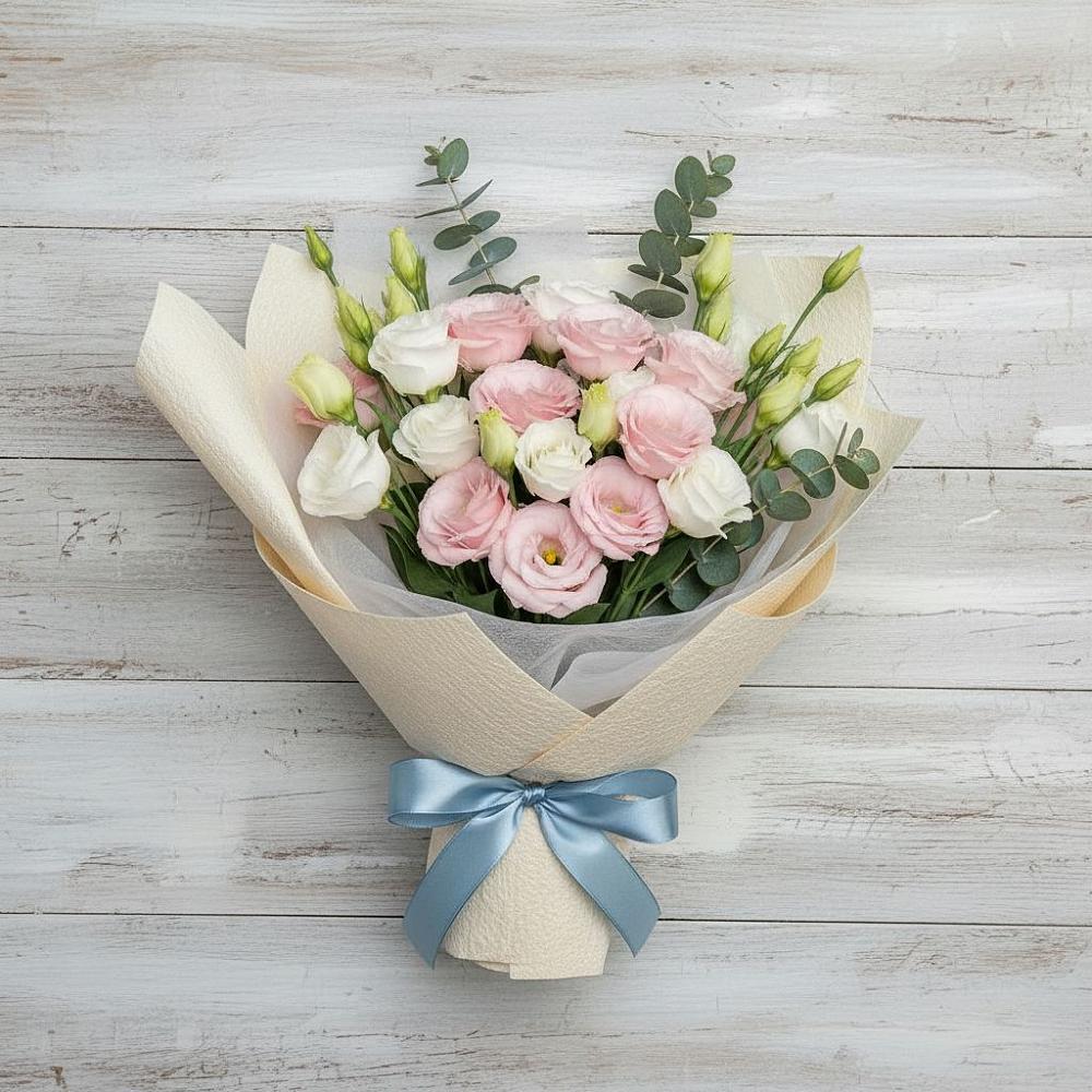 Букет цветов из: Лизиантусы в Костерево